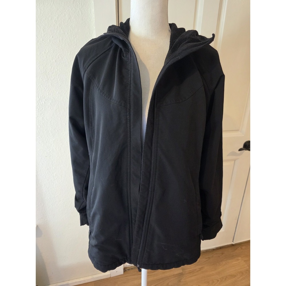 William Rast Outerwear Size Medium Womens Jacket Fleece Lined Hooded Full Zip